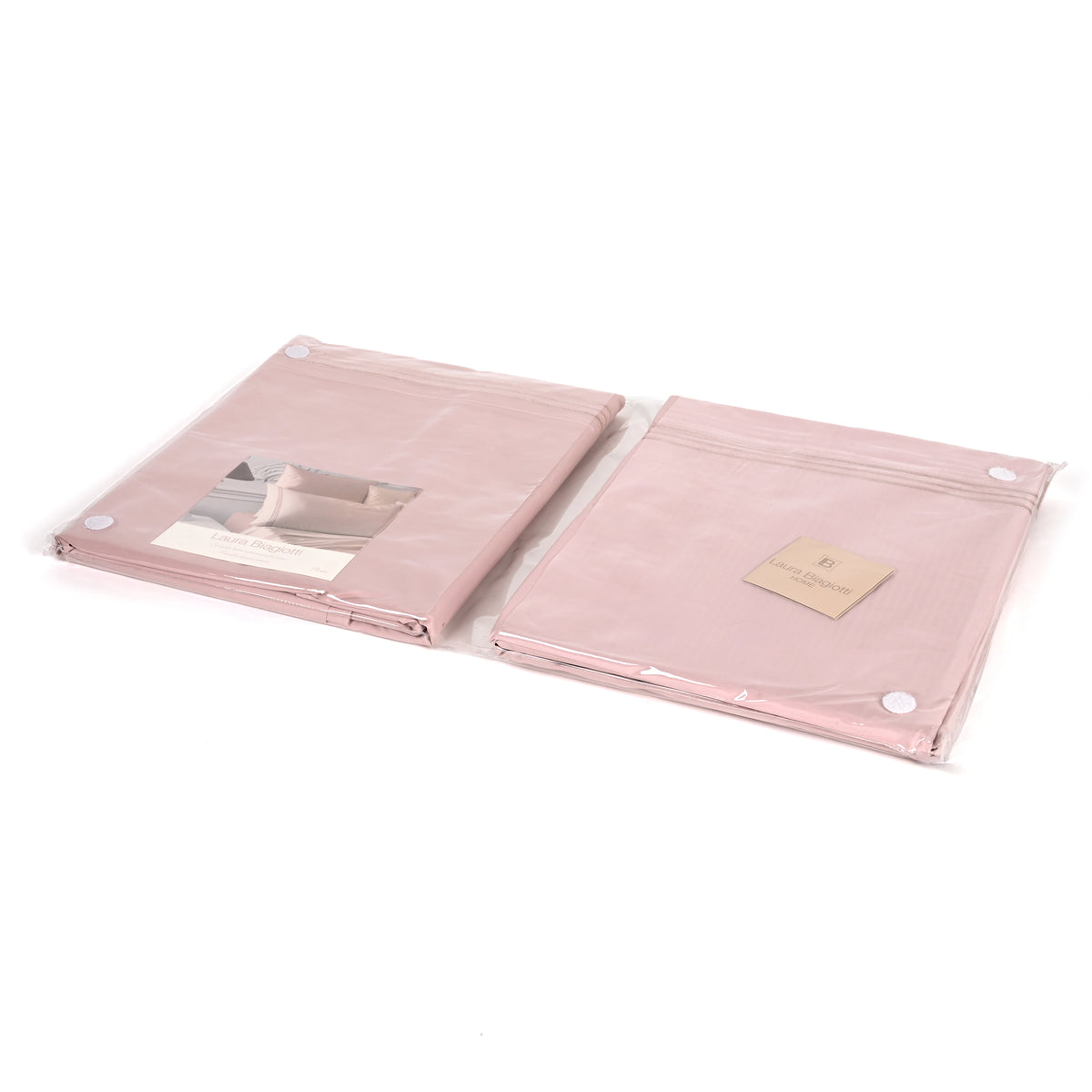 Completo Letto Matrimoniale con ricamo laterale 100% cotone Laura Biagiotti Florie