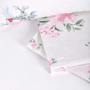 Completo Letto matrimoniale 100% Cotone fantasia floreale Laura Biagiotti Okab
