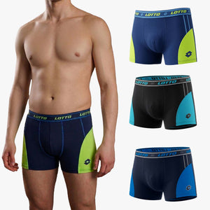 Boxer ragazzo in cotone bielastico Lotto LB4271- 3 paia