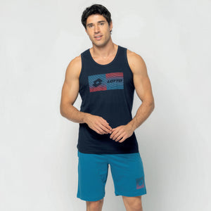 Pigiama uomo corto 100% cotone Lotto LP1211
