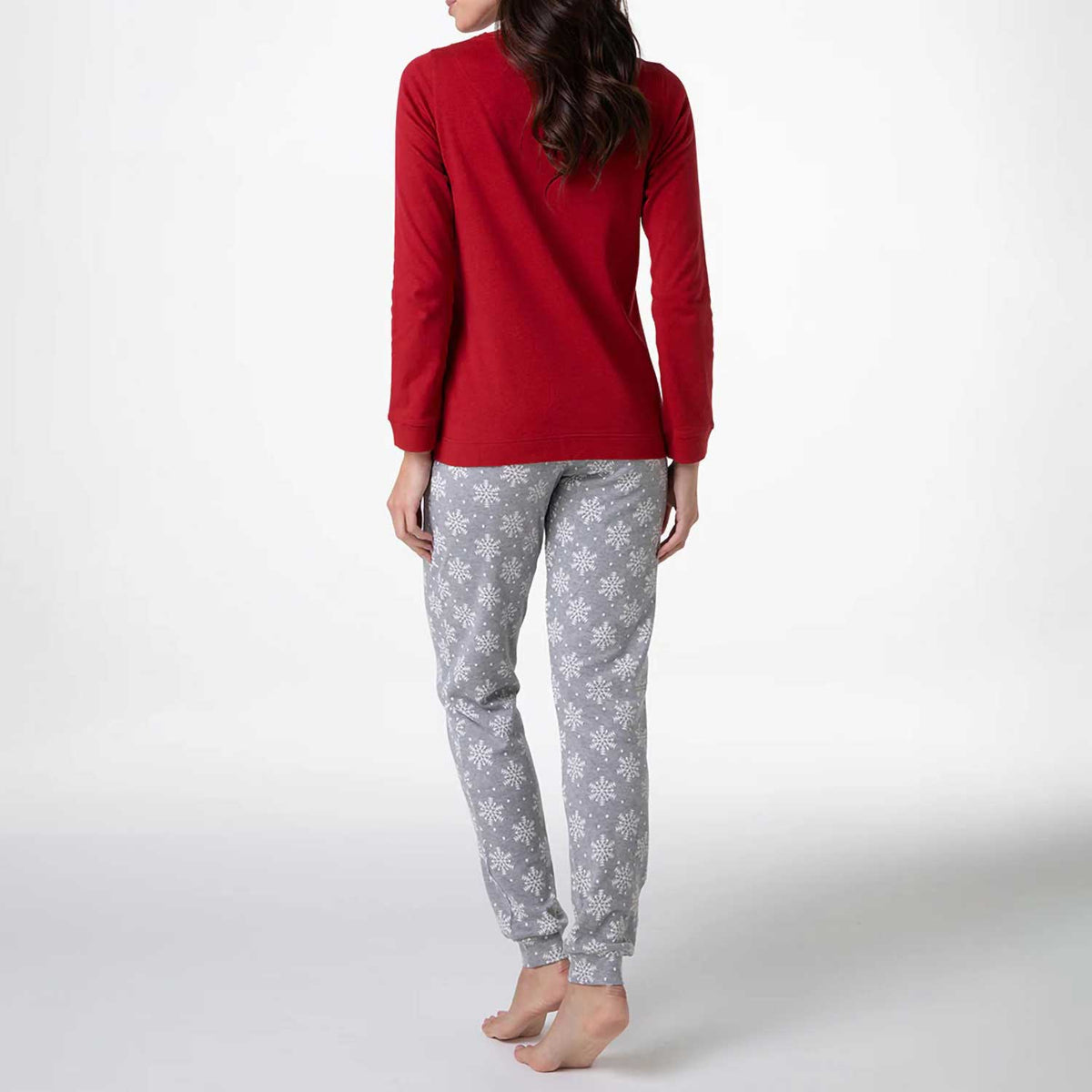 Pigiama donna lungo caldo cotone Lovable L0E9H