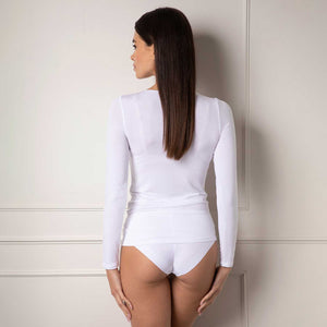 Maglia donna manica lunga serafino Lovable L0EEJ 