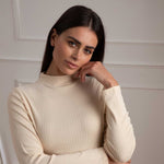Maglia donna collo vulcano morbida e calda Lovable L0EEM 