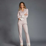 Pigiama donna aperto caldo cotone Lunatica 52142