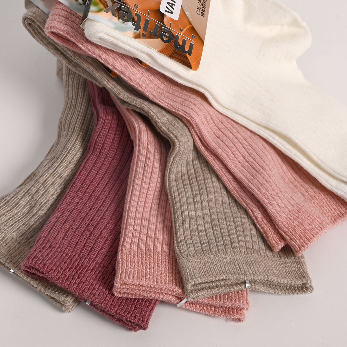 Calze corte assortite caldo cotone Meritex 3610 6 paia