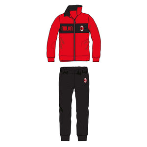 Pigiama tuta uomo ufficiale Milan in pile rossonero PIGM 1205