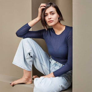 Maglia donna scollo rotondo in cashmere MySublyme 4312