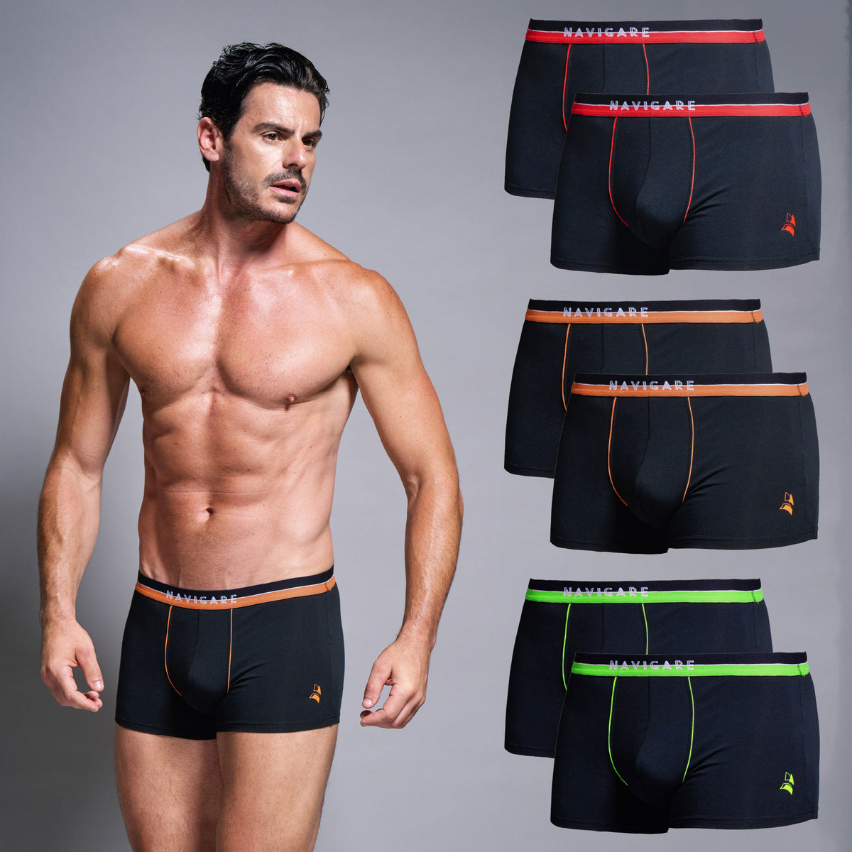 Boxer uomo assortito Navigare 21406Z 6 pezzi