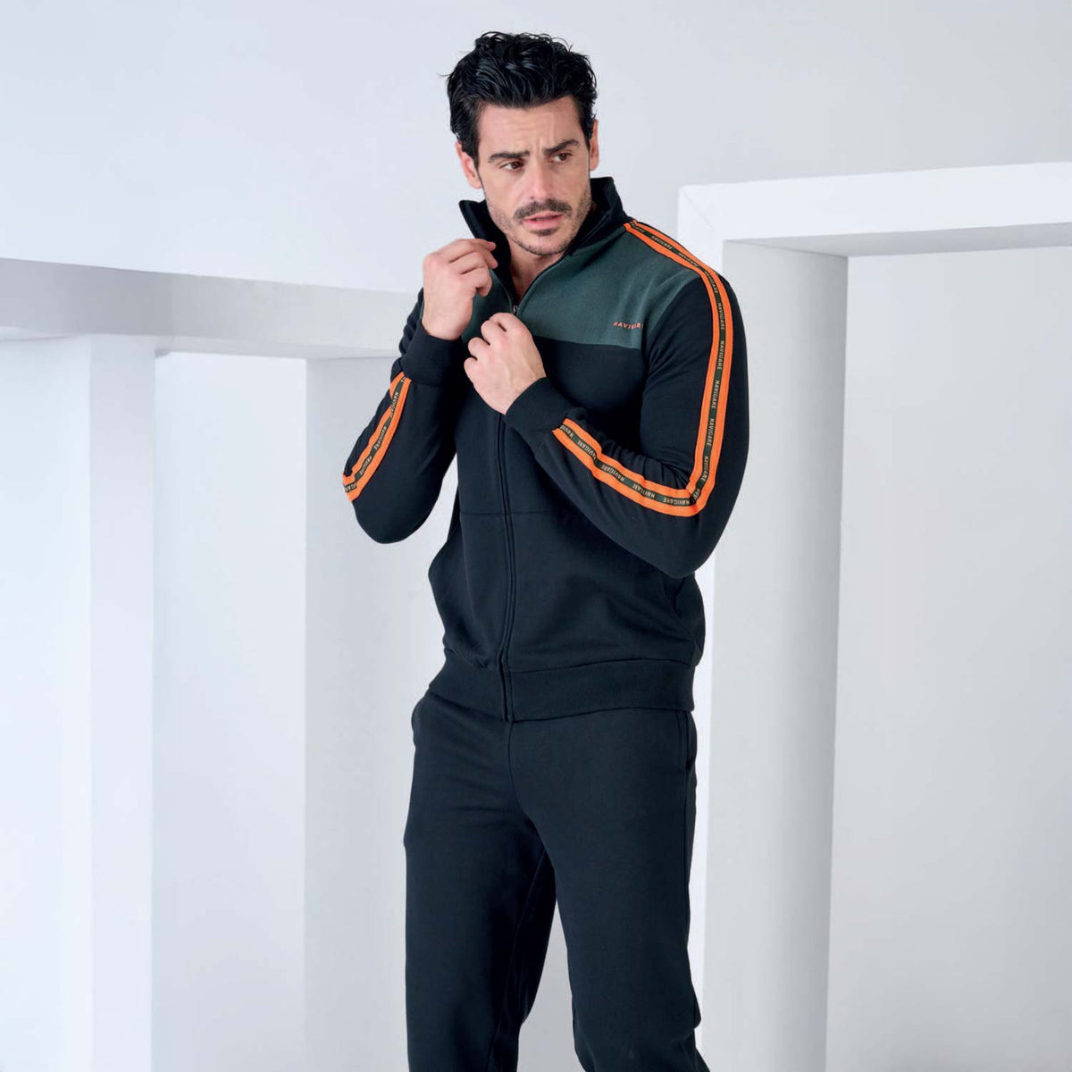 Tuta uomo full zip leggermente felpata Navigare 29603