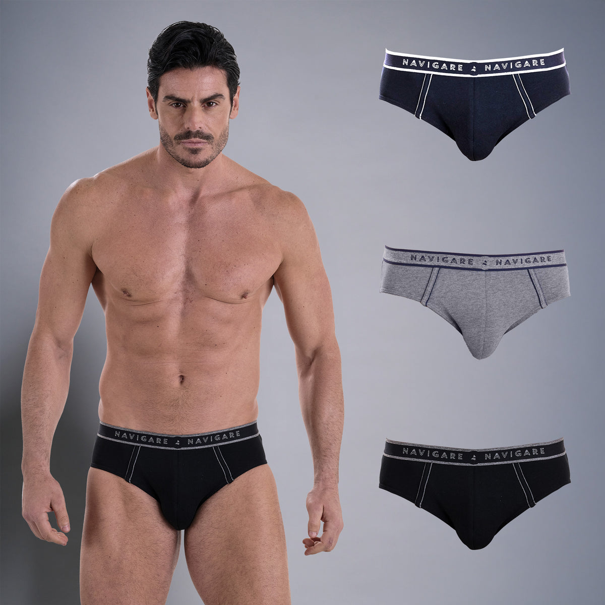 Slip uomo assortito Navigare 314T 3 paia