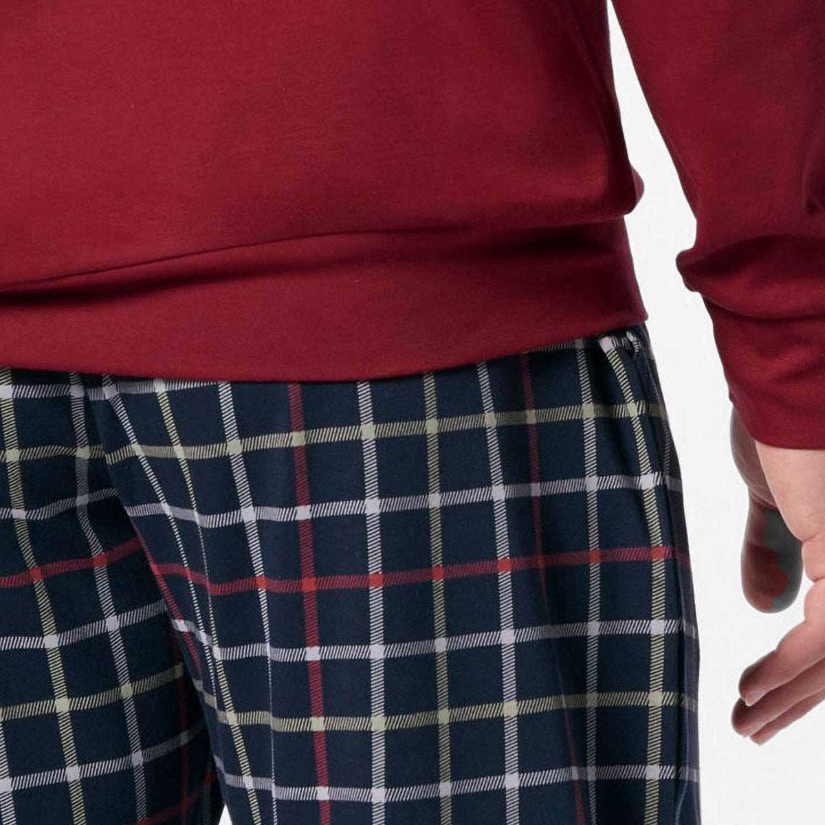Pigiama uomo caldo cotone tartan Perofil VPRT93207