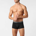 Boxer uomo corti cotone elasticizzato con logo Perofil 2 pezzi