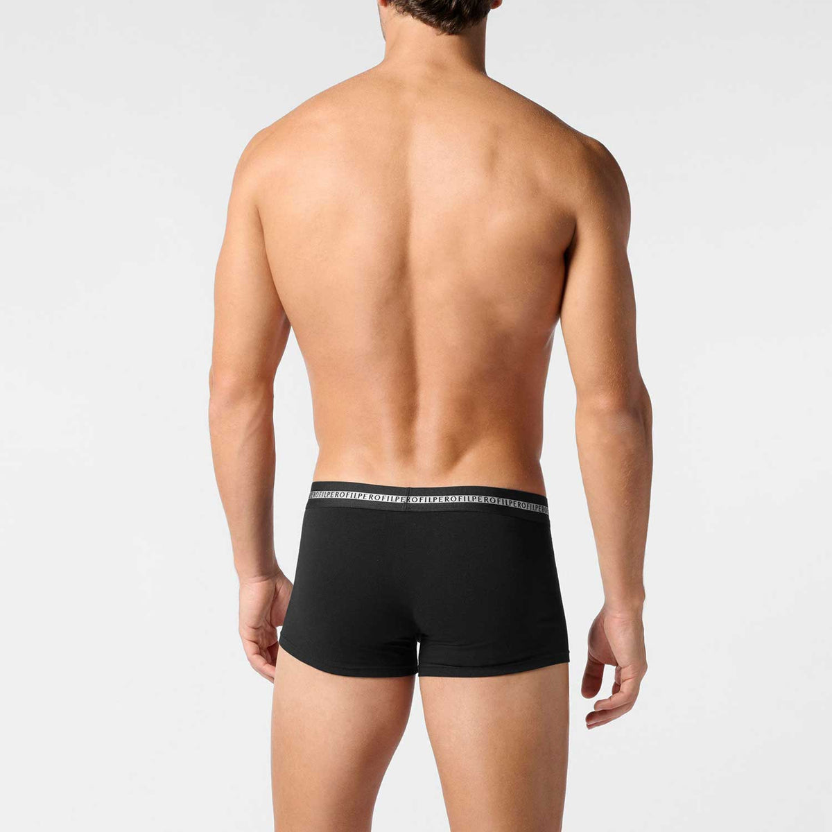 Boxer uomo corti cotone elasticizzato con logo Perofil 2 pezzi