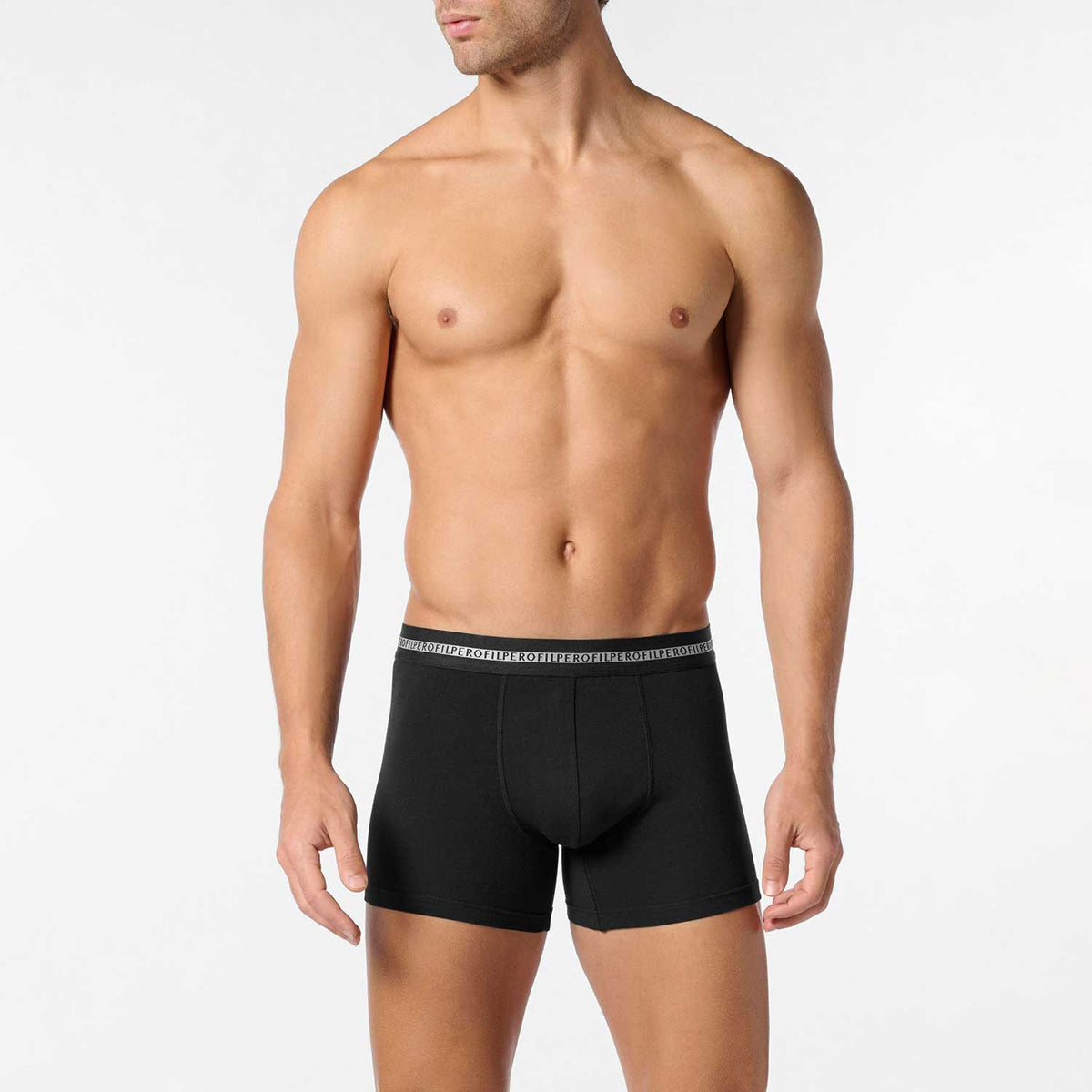 Boxer parigamba lungo cotone elasticizzato Perofil 2 pezzi