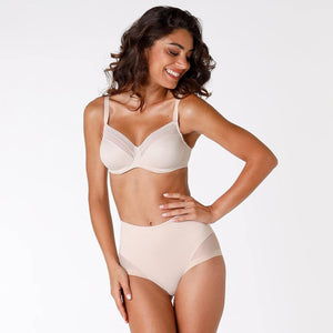 Guaina modellane microfibra e tulle Playtex P0071