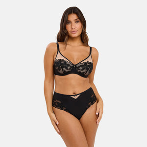 Slip donna vita alta tulle e microfibra Sans Complexe 61PAN73