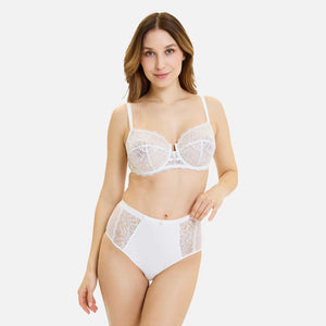 Culotte a vita alta pizzo e microfibra Sans Complexe 61QAO32