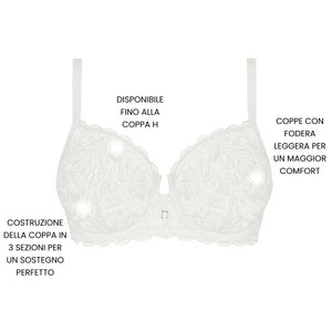 Reggiseno con ferretto in pizzo Sans Complexe 70AAO32