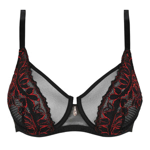 Reggiseno con ferretto pizzo e tulle Sans Complexe 73AAO68