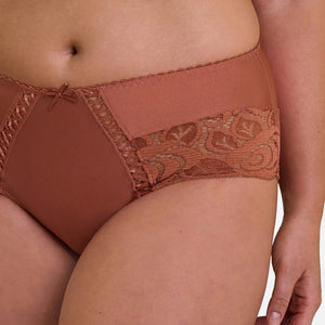 Culotte vita media microfibra e pizzo semitrasperente Sans Complexe 40PAL41