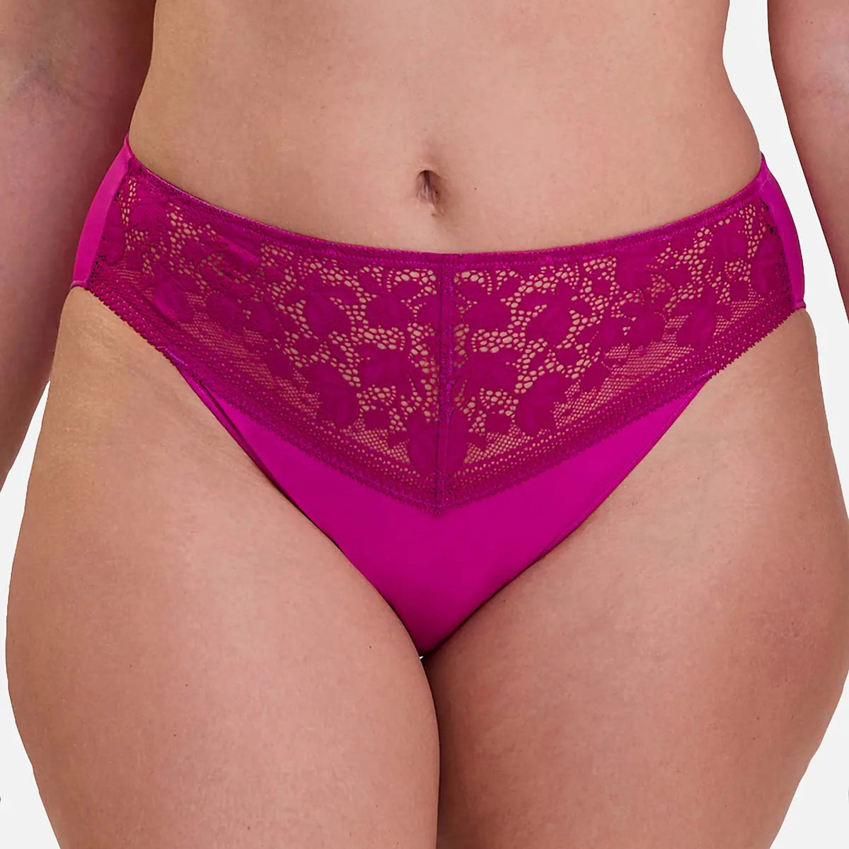 Slip Vita Media pizzo e microfibra satinata Sans Complexe 60PAL50