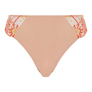 Slip Vita Media microfibra e tulle con ricami floreali Sans Complexe 60PAL79