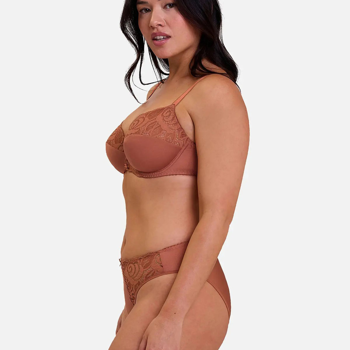 Reggiseno con ferretto e pizzo floreale Sans Complexe 70AAL41