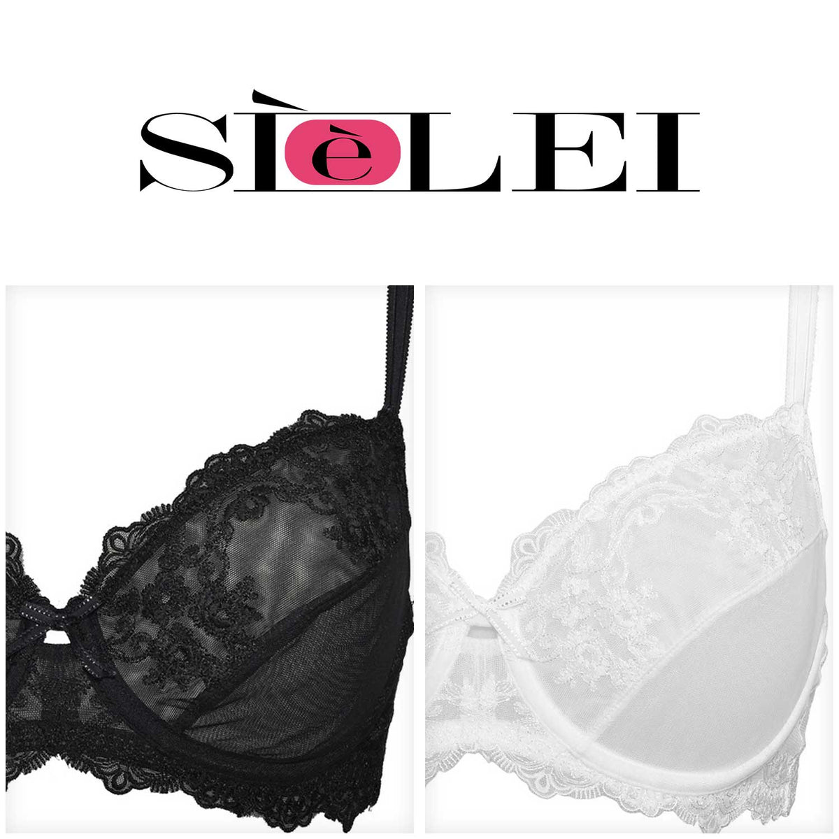 Reggiseno Sièlei 1940 con ferretto coppa C in pizzo