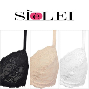 Reggiseno balconcino con ferretto Sièlei 2672 sfoderato in pizzo
