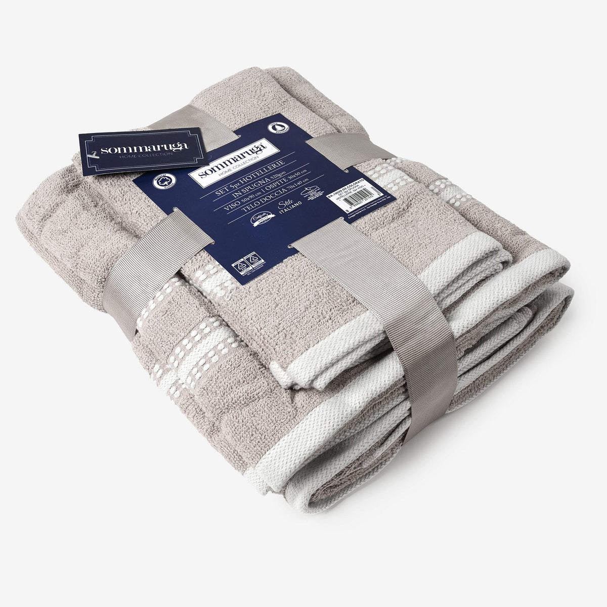 Set di asciugamani spugna di cotone Sommaruga 5 pz