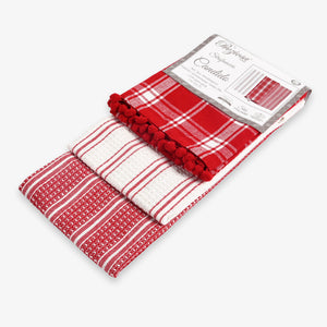 Set da 3 strofinacci Preziosa Candido 2 100% cotone naturale