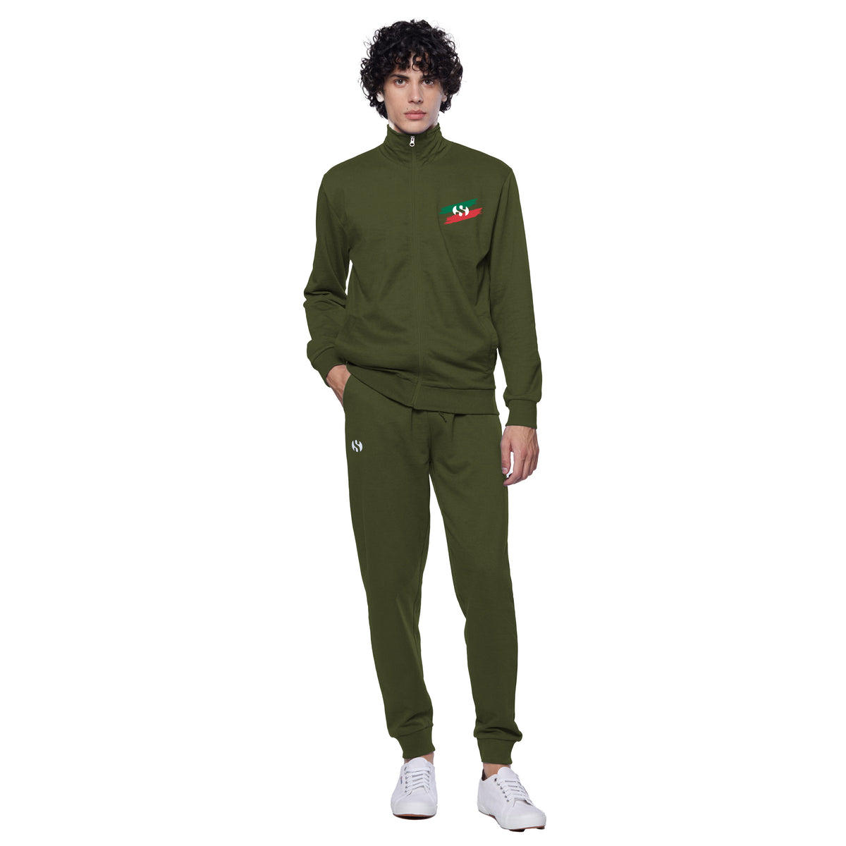 Tuta Uomo felpa con zip Cotone leggero Superga SMS25606