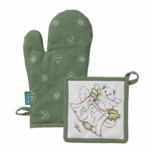 Set da cucina con volpe guantone + presina Thun fox 2 pezzi