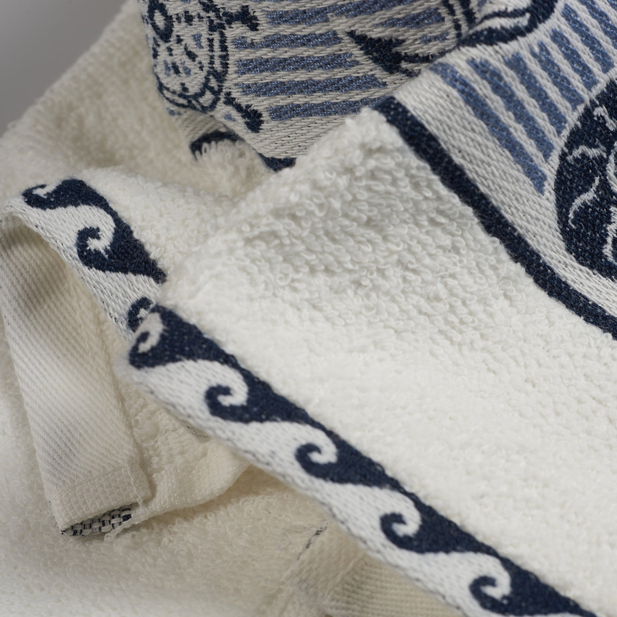 Asciugamani viso + ospite 100% cotone Vingi Marine
