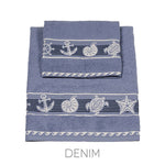 Asciugamani viso + ospite 100% cotone Vingi Marine