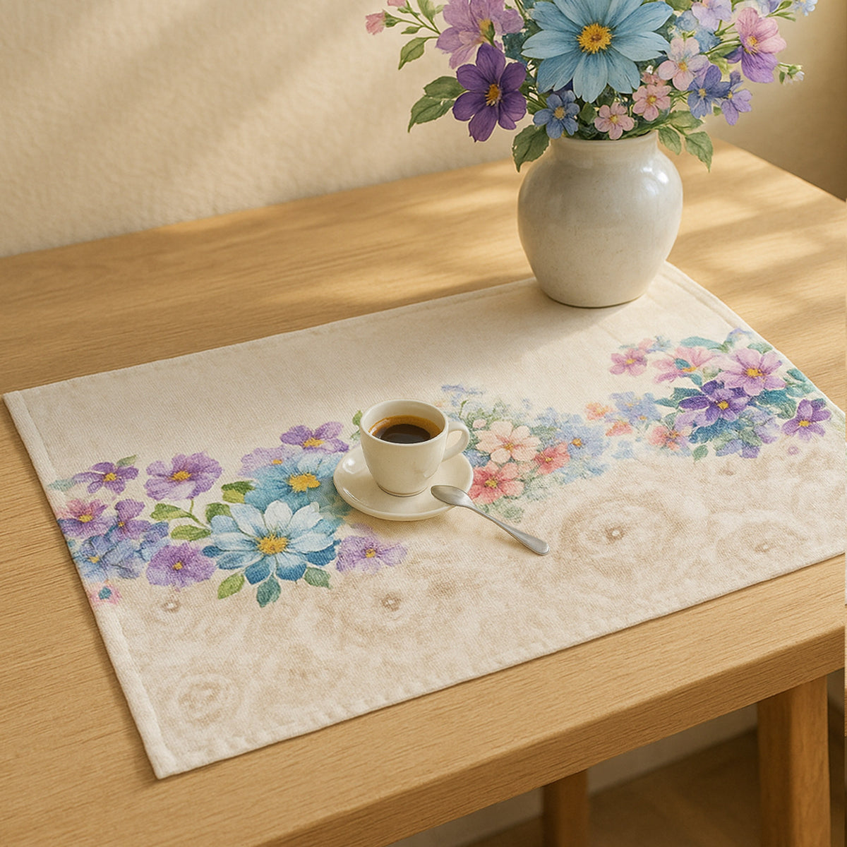 Tovaglietta per la colazione 100% Cotone Vingi Tiffany Dis.2
