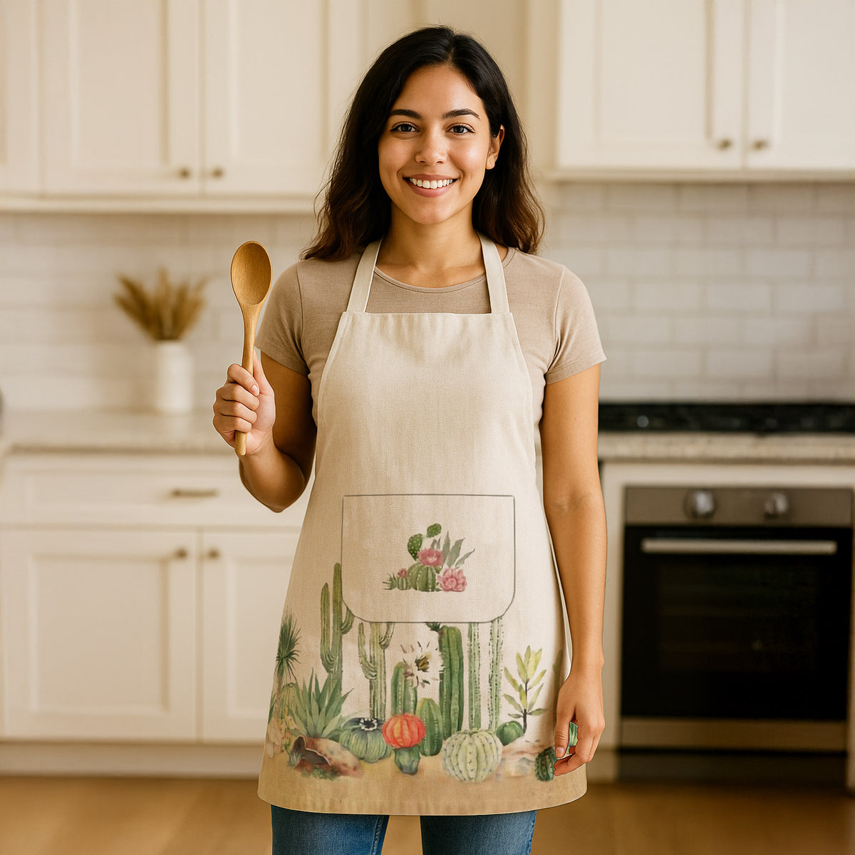 Grembiule da cucina 100% Cotone Vingi Tiffany Dis.9