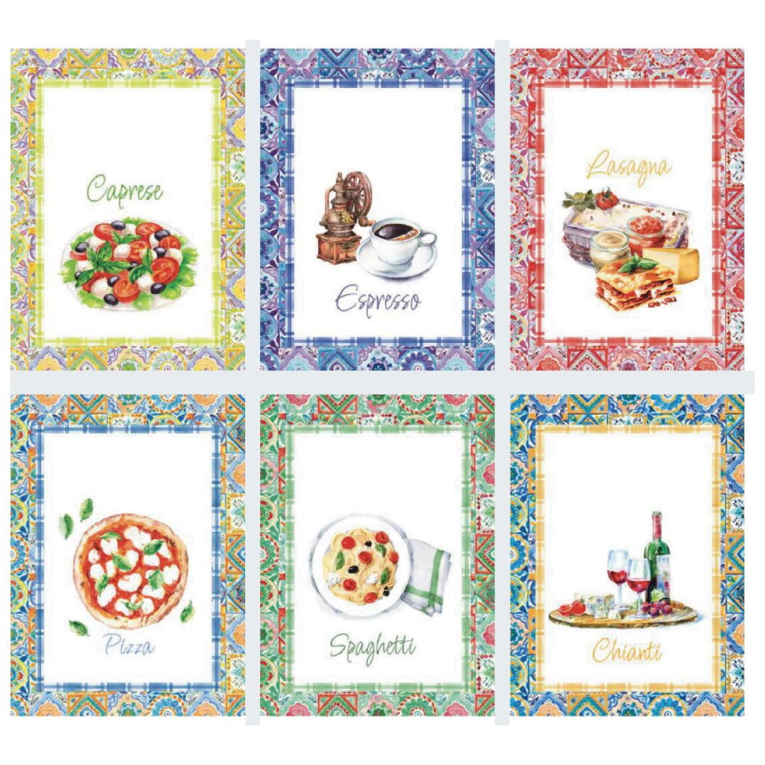 Strofinacci a fantasia cotone Vingi Tiffany 6 pz