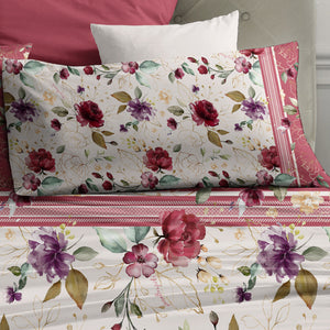 Completo letto lenzuola Laura Biagiotti 100% cotone percalle Virginia
