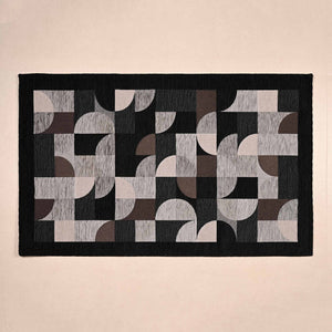 Tappeto arredo in jacquard di ciniglia base antiscivolo Incanto Loop Zambaiti