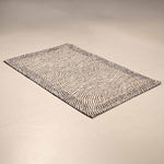 Tappeto arredo jacquard in ciniglia con antiscivolo Ondule Zambaiti