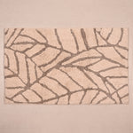 Tappeto da arredo ricami foglie 100% Cotone Leafy Zambaiti