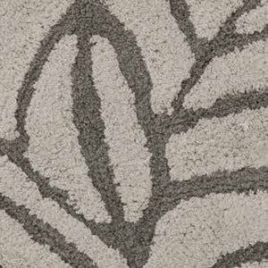 Tappeto da arredo ricami foglie 100% Cotone Leafy Zambaiti