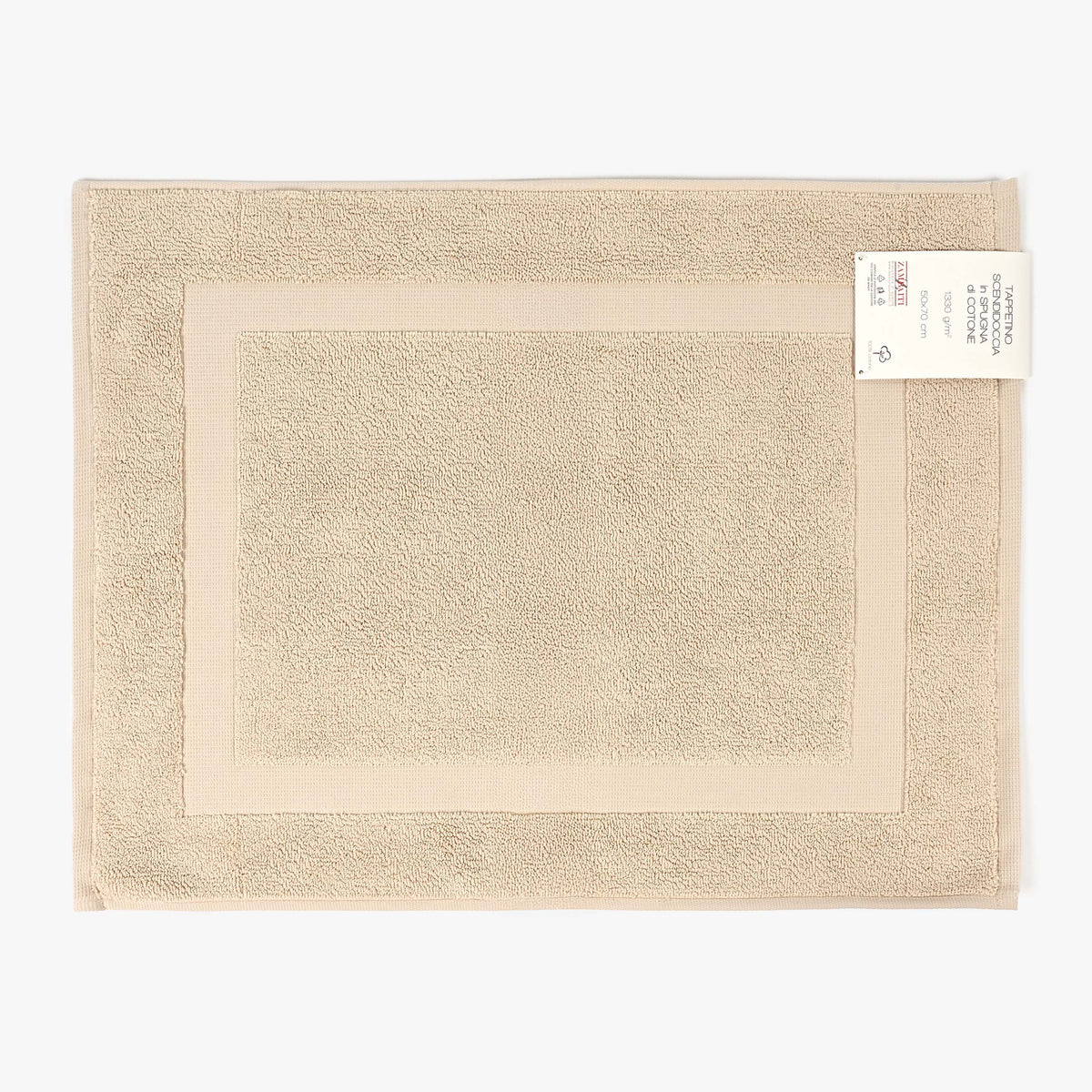 Tappetino scendidoccia Zambaiti spugna 100% cotone 50x70 1330 g/m²