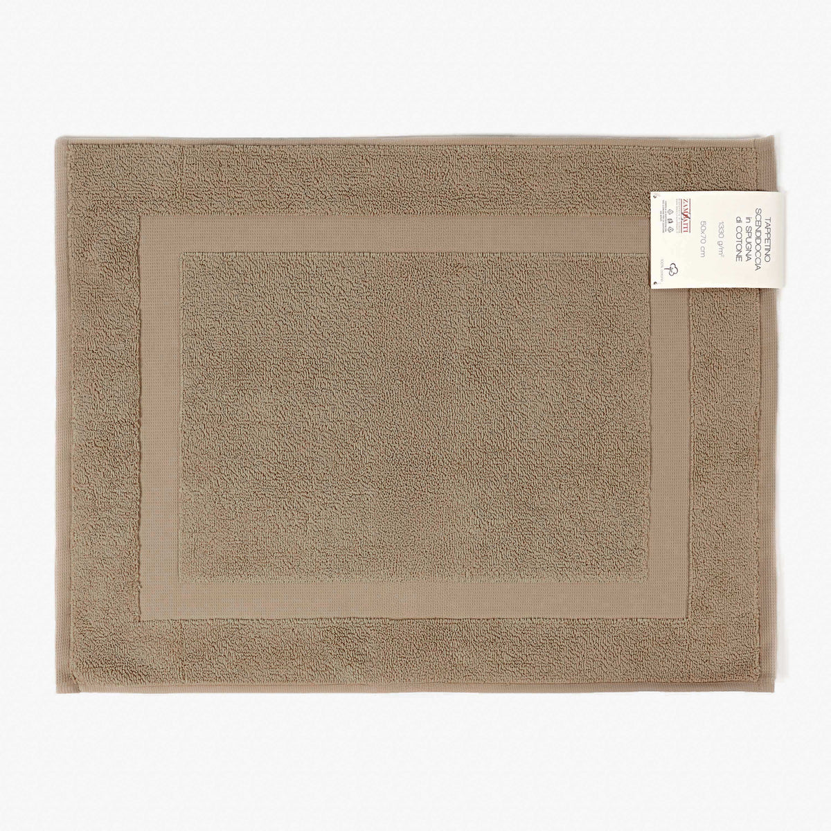 Tappetino scendidoccia Zambaiti spugna 100% cotone 50x70 1330 g/m²