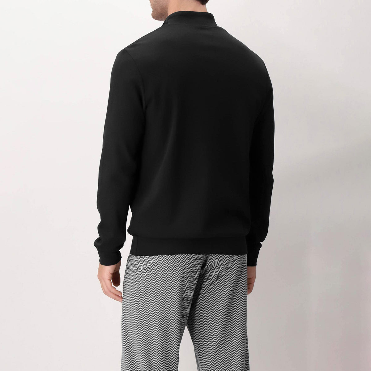 Pigiama Uomo in caldo cotone maglia a collo alto e pantalone a fantasia Perofil VPRT92974 