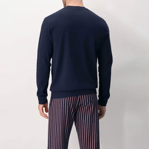Pigiama Uomo in caldo cotone pantalone a righe spigate Perofil VPRT92975