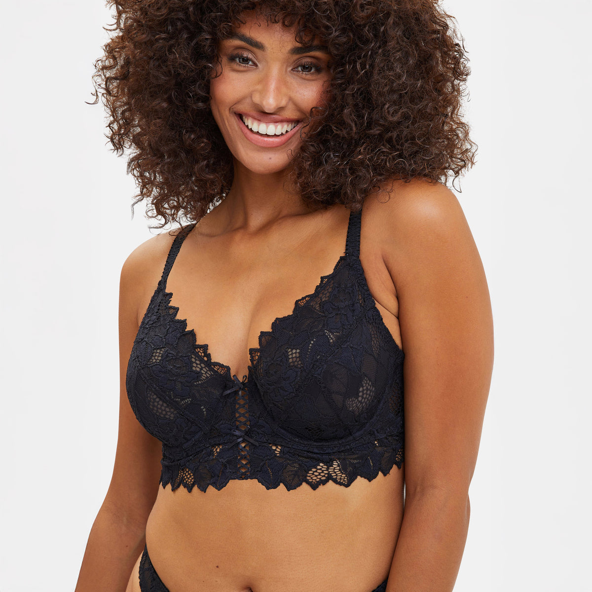 Reggiseno bustier con ferretto in pizzo San Complexe ARUM 90A564 