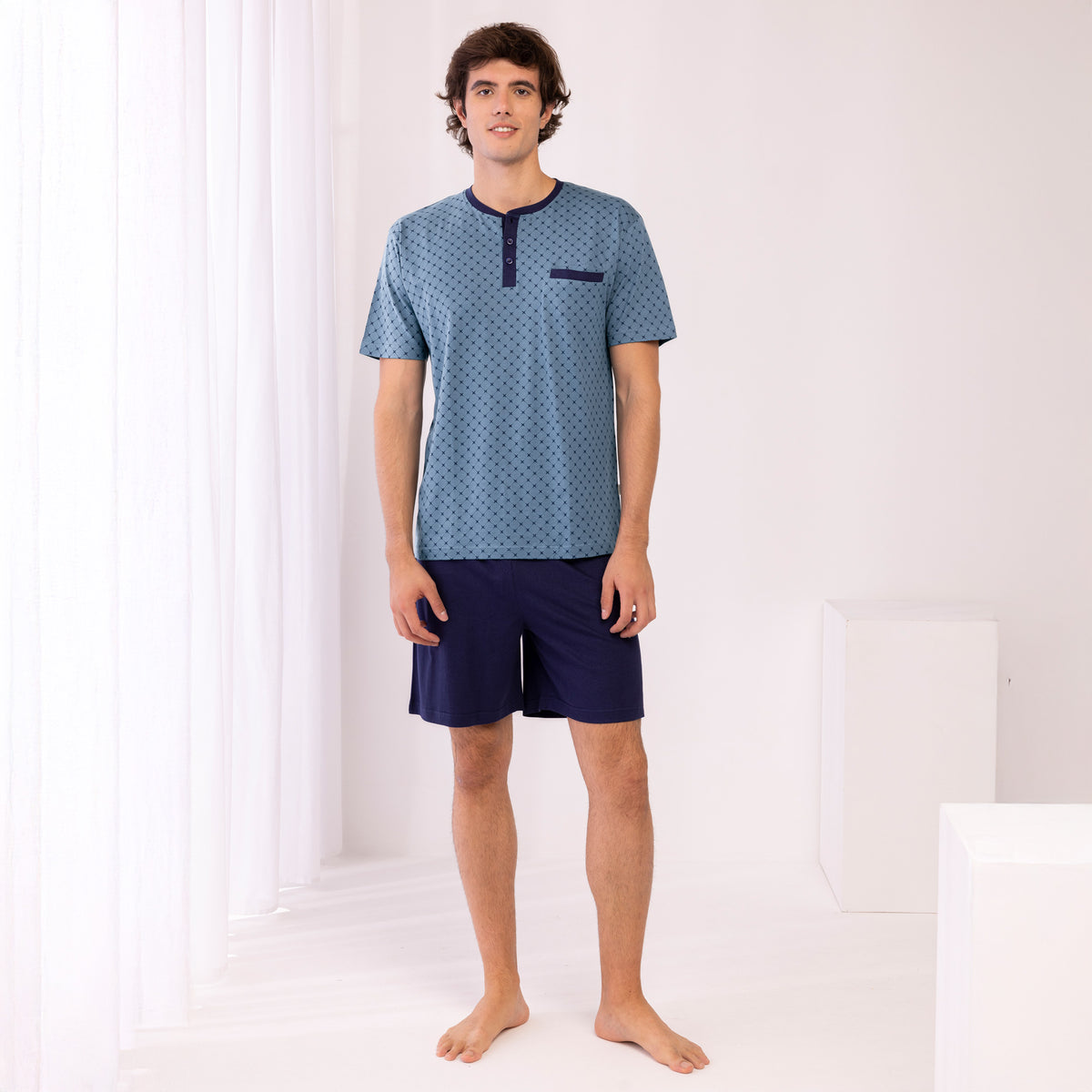 Pigiama uomo estivo cotone Irge IRC2372