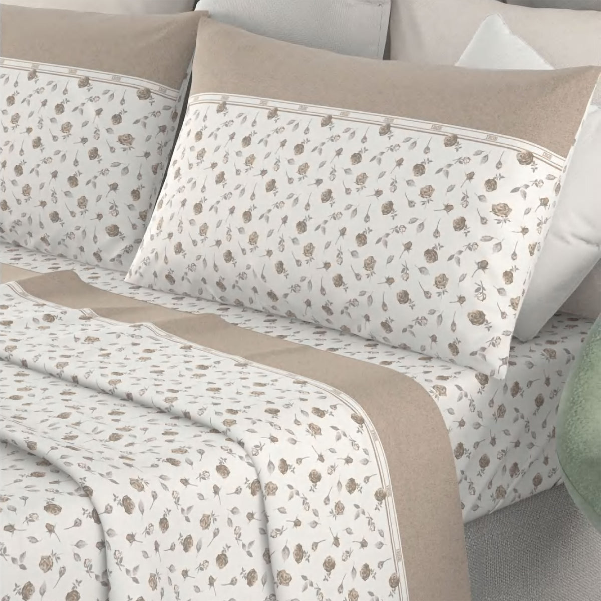 Completo letto Irge  cotone fantasia Rose July